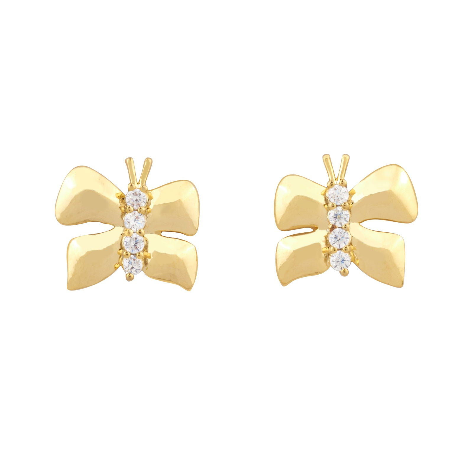 Butter gold studs - Bold N' Italic