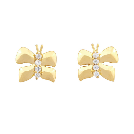 Butter gold studs - Bold N' Italic