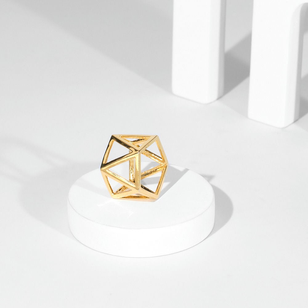 Geo Cube Ring - Bold N' Italic