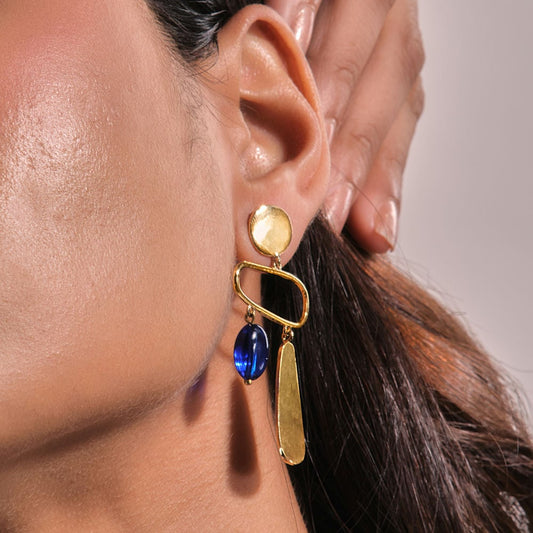 Indigo Infinity Earrings - Bold N' Italic