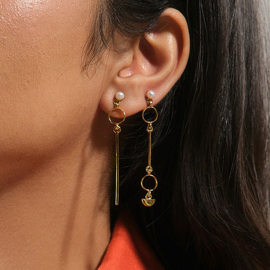 Solo & Swirl Earrings - Bold N' Italic